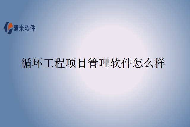 循环工程项目管理软件怎么样