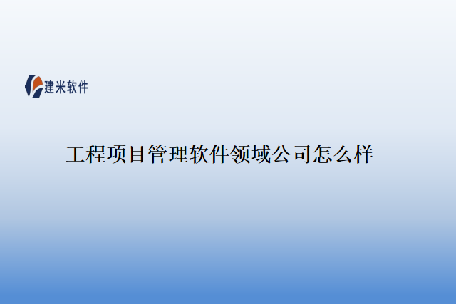 工程项目管理软件领域公司怎么样