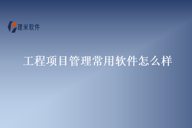 工程项目管理常用软件怎么样