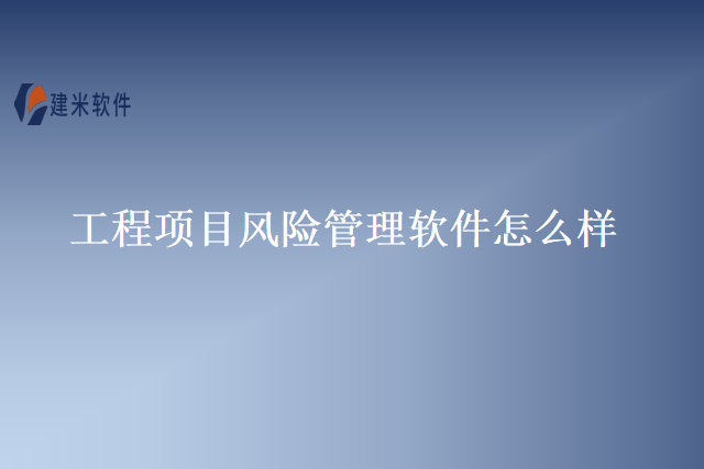 工程项目风险管理软件怎么样