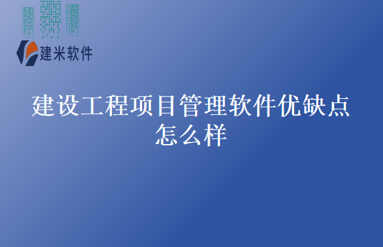 建设工程项目管理软件优缺点怎么样