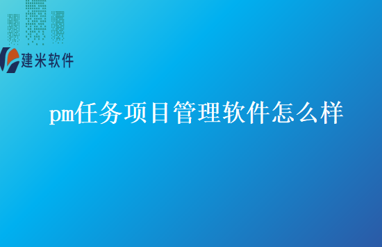 pm任务项目管理软件怎么样