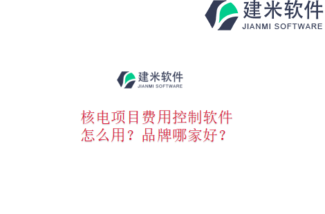 核电项目费用控制软件怎么用？品牌哪家好？