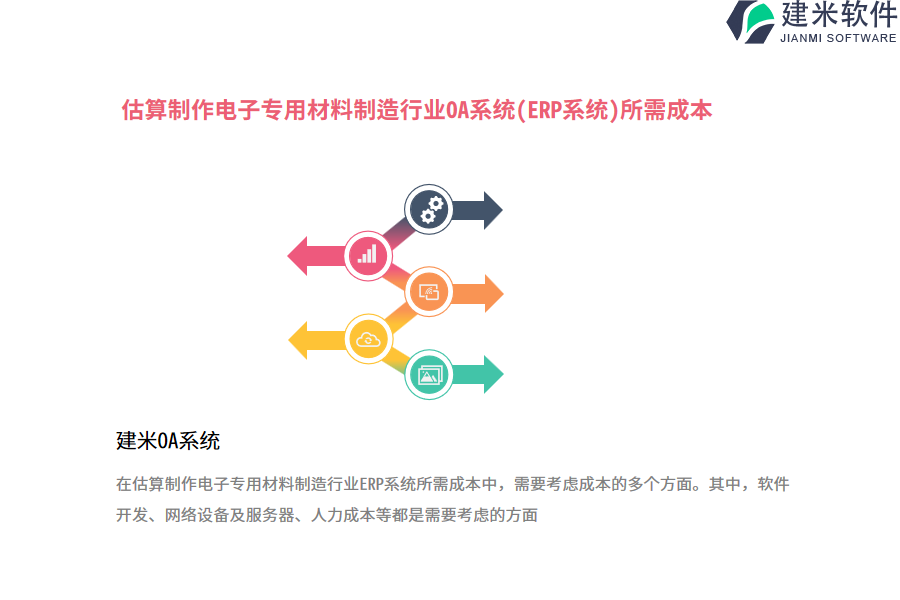 估算制作电子专用材料制造行业OA系统(ERP系统)所需成本