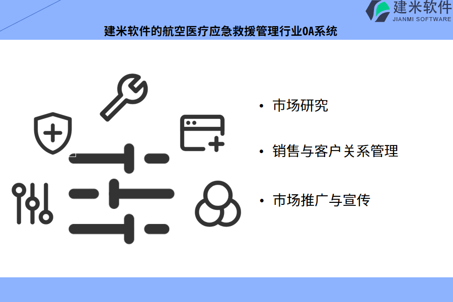 建米软件的航空医疗应急救援管理行业OA系统功能模块介绍