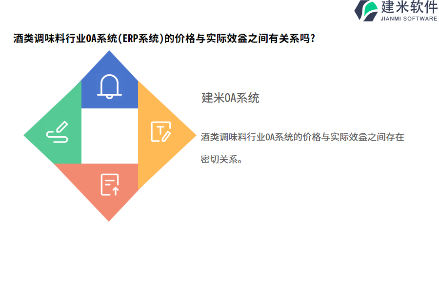 酒类调味料行业OA系统(ERP系统)的价格与实际效益之间有关系吗?