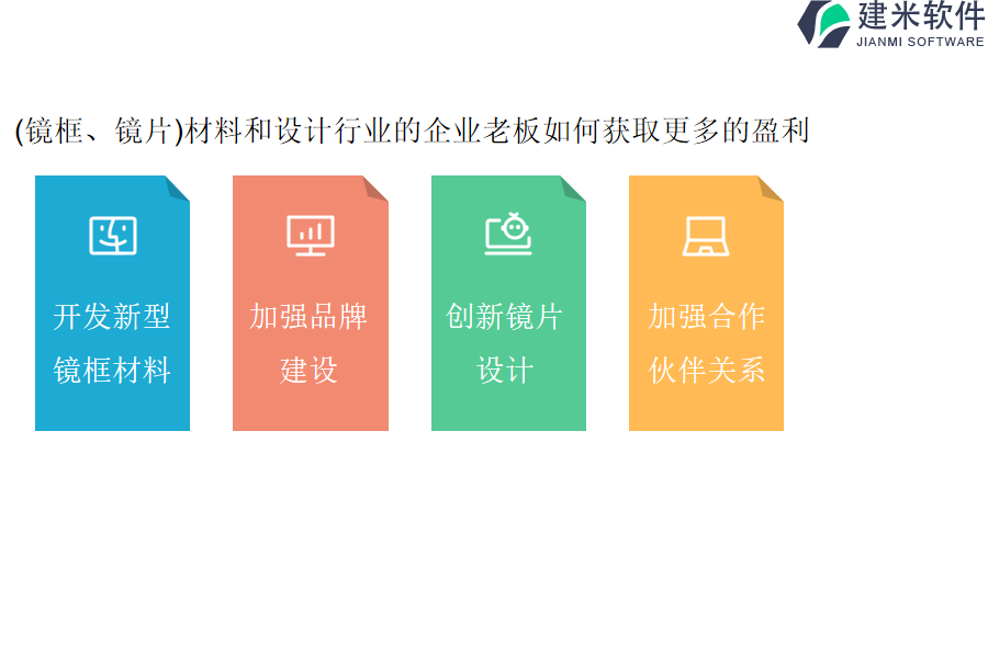 (镜框、镜片)材料和设计行业的企业老板如何获取更多的盈利