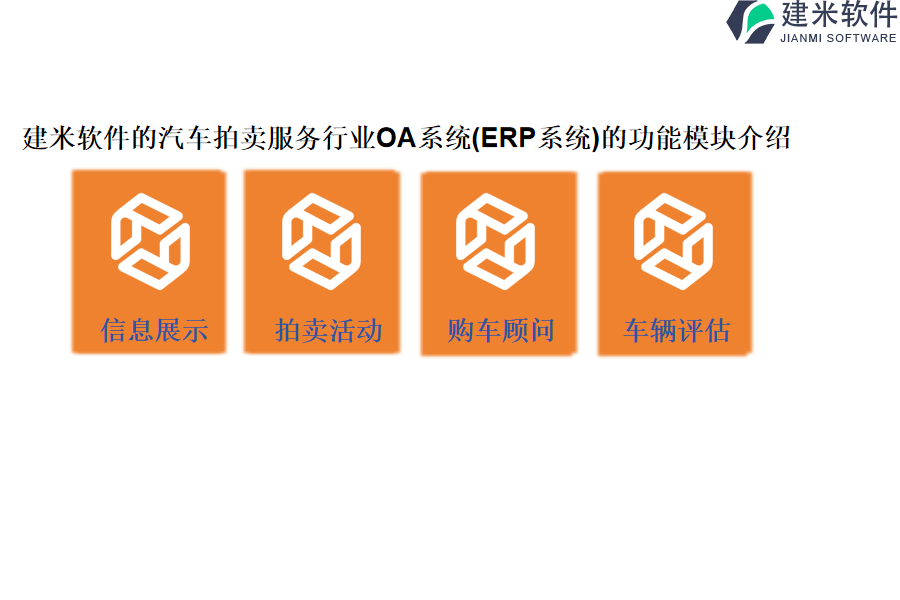 建米软件的汽车拍卖服务行业OA系统(ERP系统)的功能模块介绍