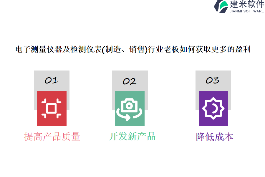 电子测量仪器及检测仪表(制造、销售)行业老板如何获取更多的盈利