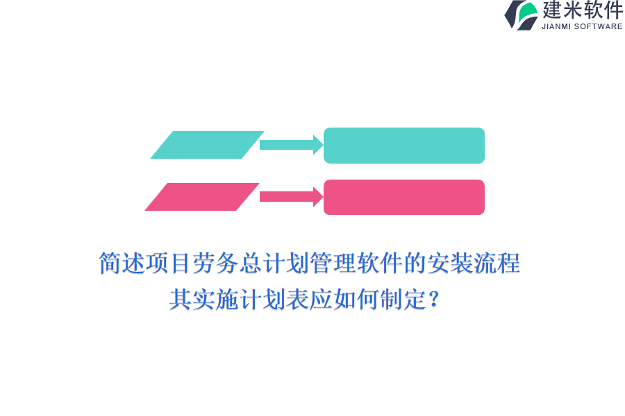 简述项目劳务总计划管理软件的安装流程，其实施计划表应如何制定？