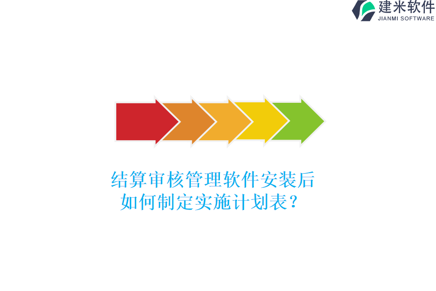 结算审核管理软件安装后，如何制定实施计划表？