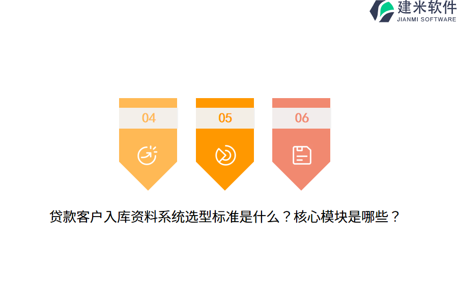 贷款客户入库资料系统选型标准是什么？核心模块是哪些？