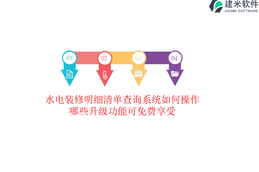 水电装修明细清单查询系统如何操作？哪些升级功能可免费享受？