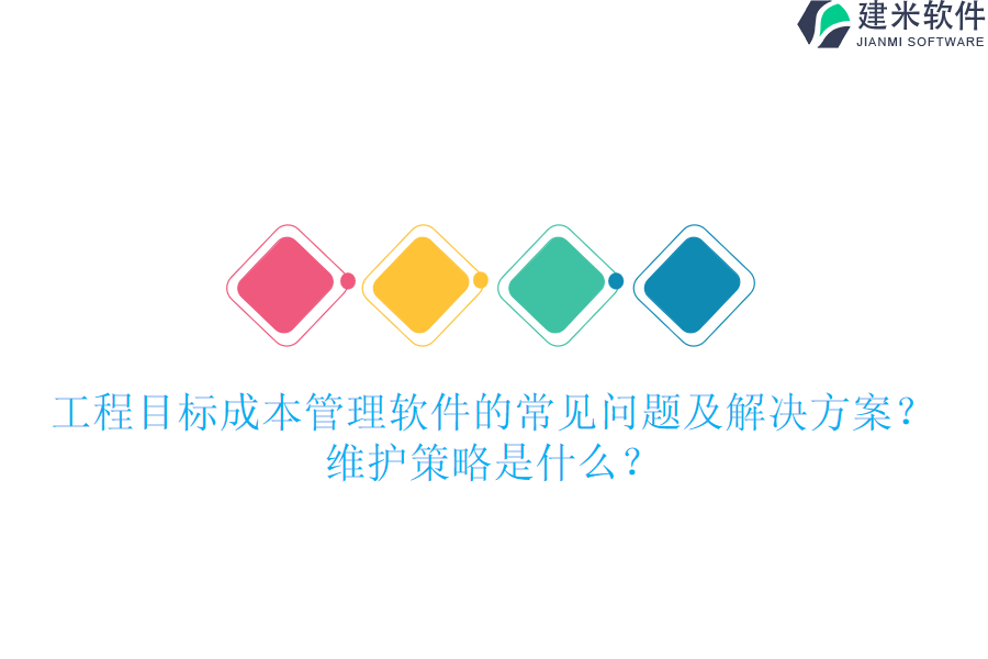 工程目标成本管理软件的常见问题及解决方案？维护策略是什么？