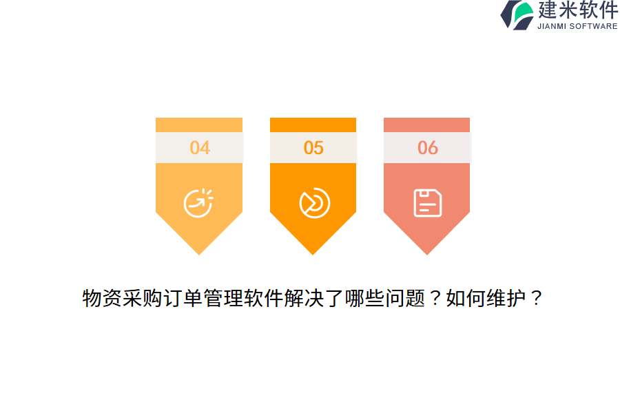 物资采购订单管理软件解决了哪些问题？如何维护？