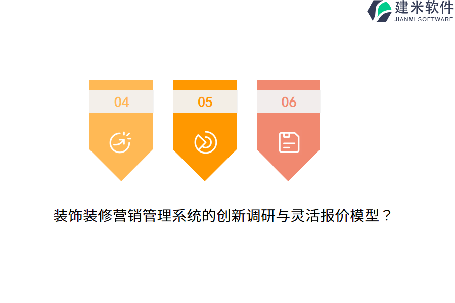 装饰装修营销管理系统的创新调研与灵活报价模型？